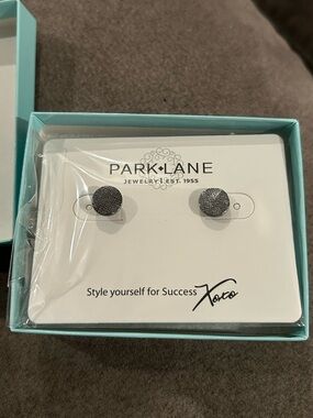 Park Lane “Dottie” hematite stud earrings